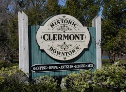 this sign welcomes guests during an original orlando tours visit to historic clermont florida for lunch