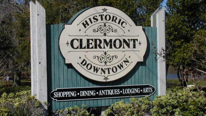 this sign welcomes guests during an original orlando tours visit to historic clermont florida for lunch