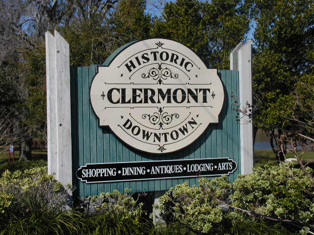 this sign welcomes guests during an original orlando tours visit to historic clermont florida for lunch