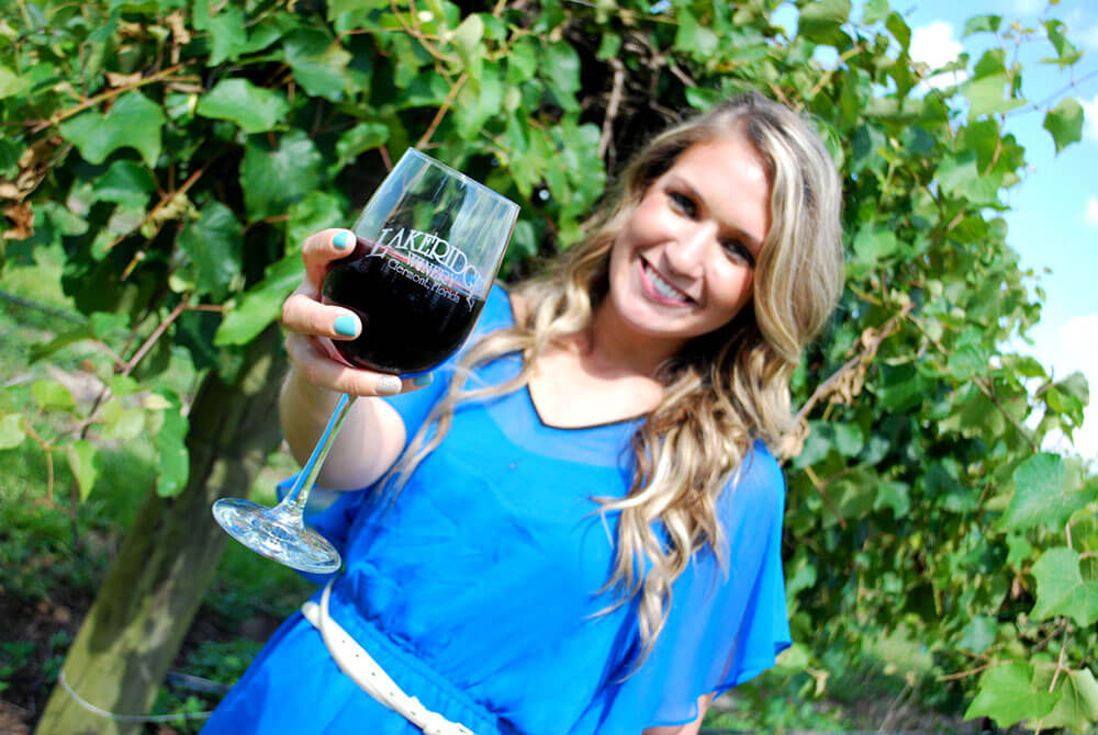 a glass of wine awaits following a visit to the florida citrus tower during an original orlando tours old florida roadside attraction day visit to historic clermont florida for a winery picnic and tasting