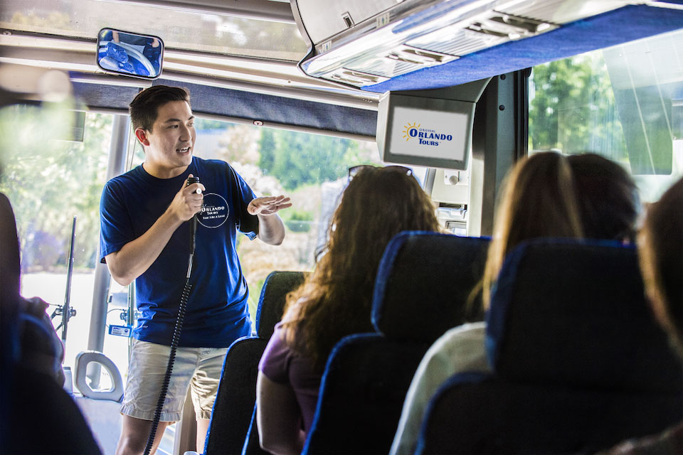 Tour Guides from the Visitors Center take prospective students on a campus tour of the Downtown and Evansdale campus July 31st. Photo Brian Persinger